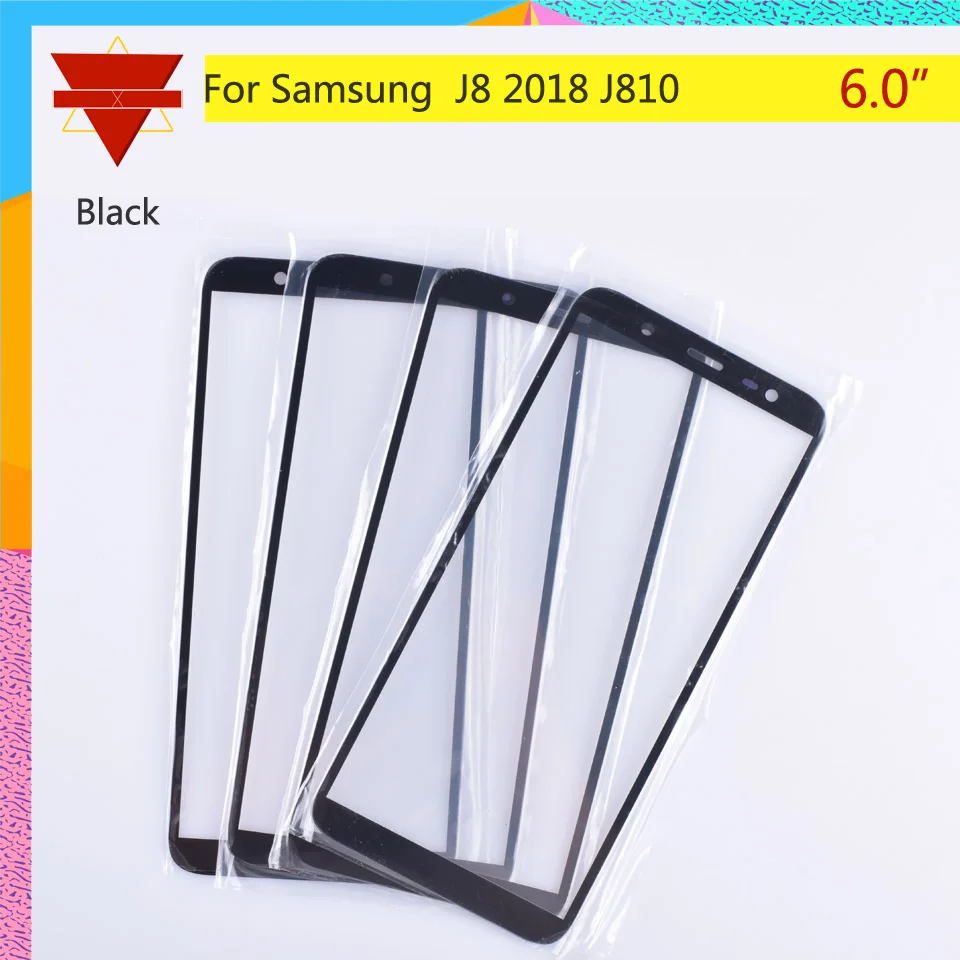 10 шт \ Лот для samsung Galaxy J8 2018 J810 J810F сенсорный экран Переднее внешнее стекло J800Touch