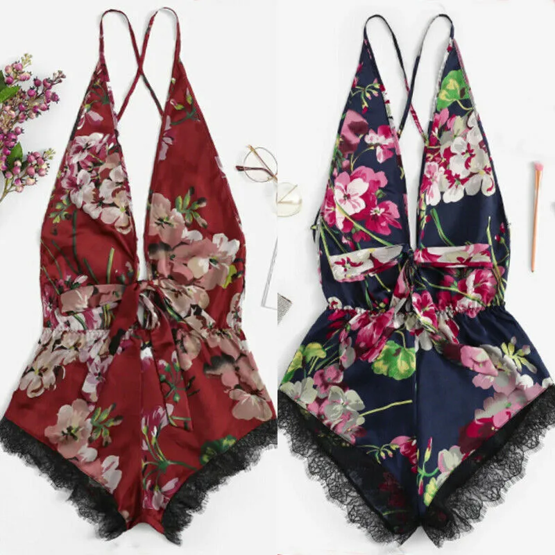 

HIRIGIN USA Sexy Women Lace Nightwear Summer Lady Floral Babydoll Underwear Lingerie Sleepwear