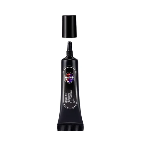 2 in 1 Top Coat Rhinestne Nail Gel Strong Adhesive Glue For Nail Rhinestones Decorations Semi Permanent Gel Polish UV
