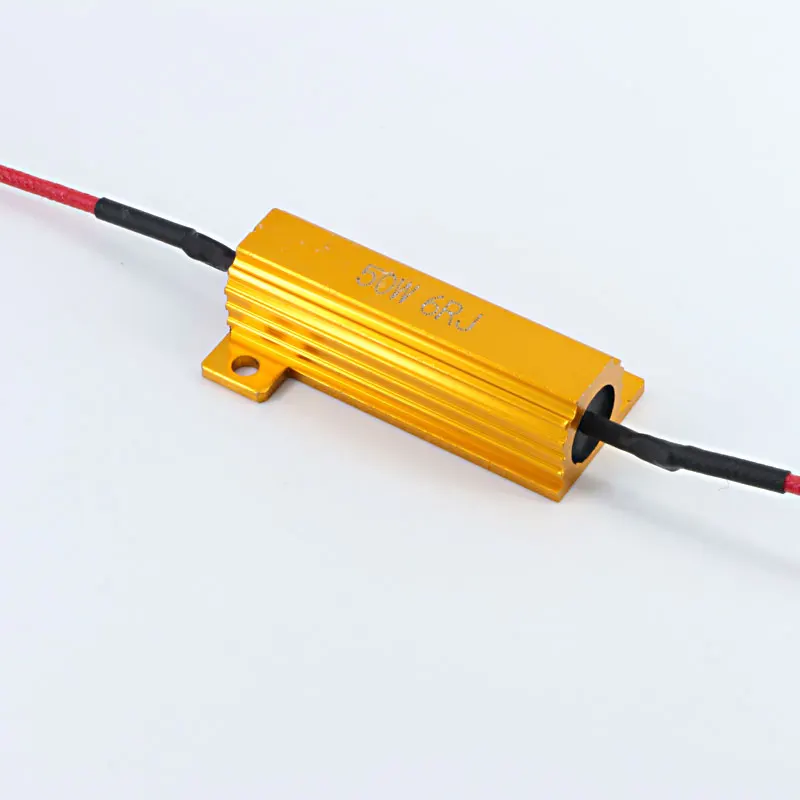 4x 6ohm 50 Вт нагрузочный резистор Canbus Анти-Мигающие декодеры для светодиодной лампы заднего хода, поворотник, противотуманная фара, дневные ходовые огни