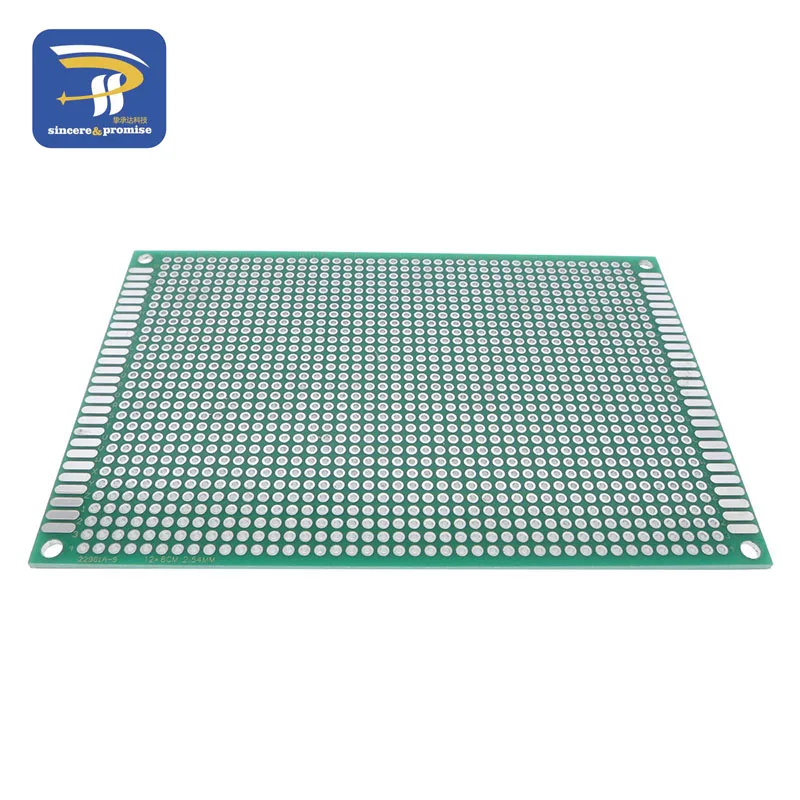 1 шт. 8x12 см Прототип PCB 2 слоя 8*12 см панель универсальной платы двойная сторона 2,54 мм