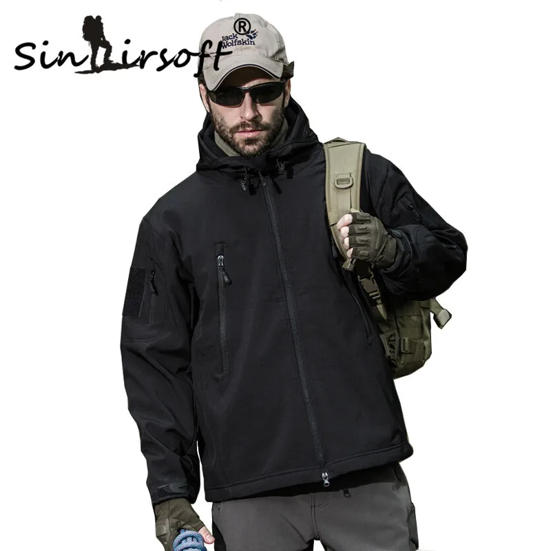 Men Military Tactical Softshell Jackets Outdoor Waterproof Sports Camouflage Hunting Camping Hiking Trekking Jacket Windbreaker