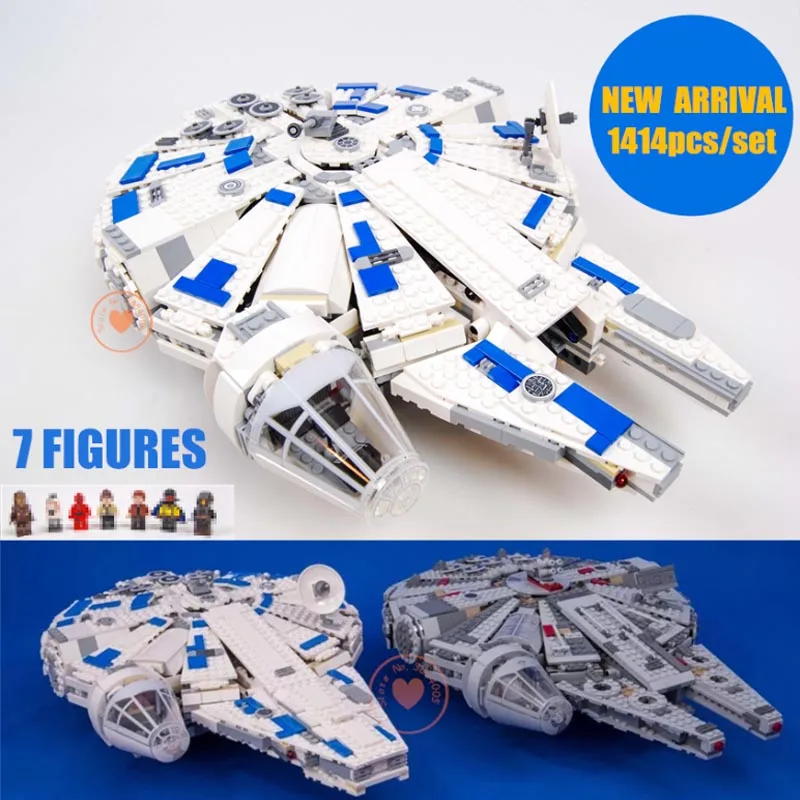 

New Version Update Force Awakens fit Star Wars figures Millennium Falcon 75212 Building Block bricks Kids boy Gift