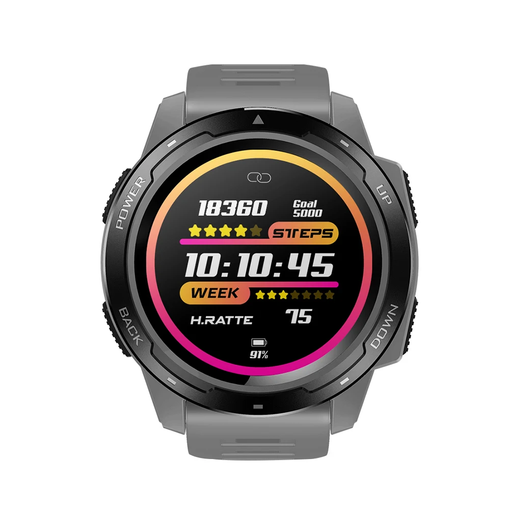 Men's Black Fashion Smart Watch Heart Rate Sports Monitor Watch Casual Fitness Bracelet Men's Gift Camera Watch Smartwatch Reloj