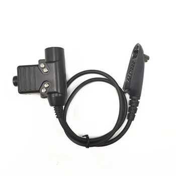 

New Tactical Headphone U94 Connector for Motorola GP328 GP329 GP338 GP339 GP340 GP360 GP380 GP640 two way radios