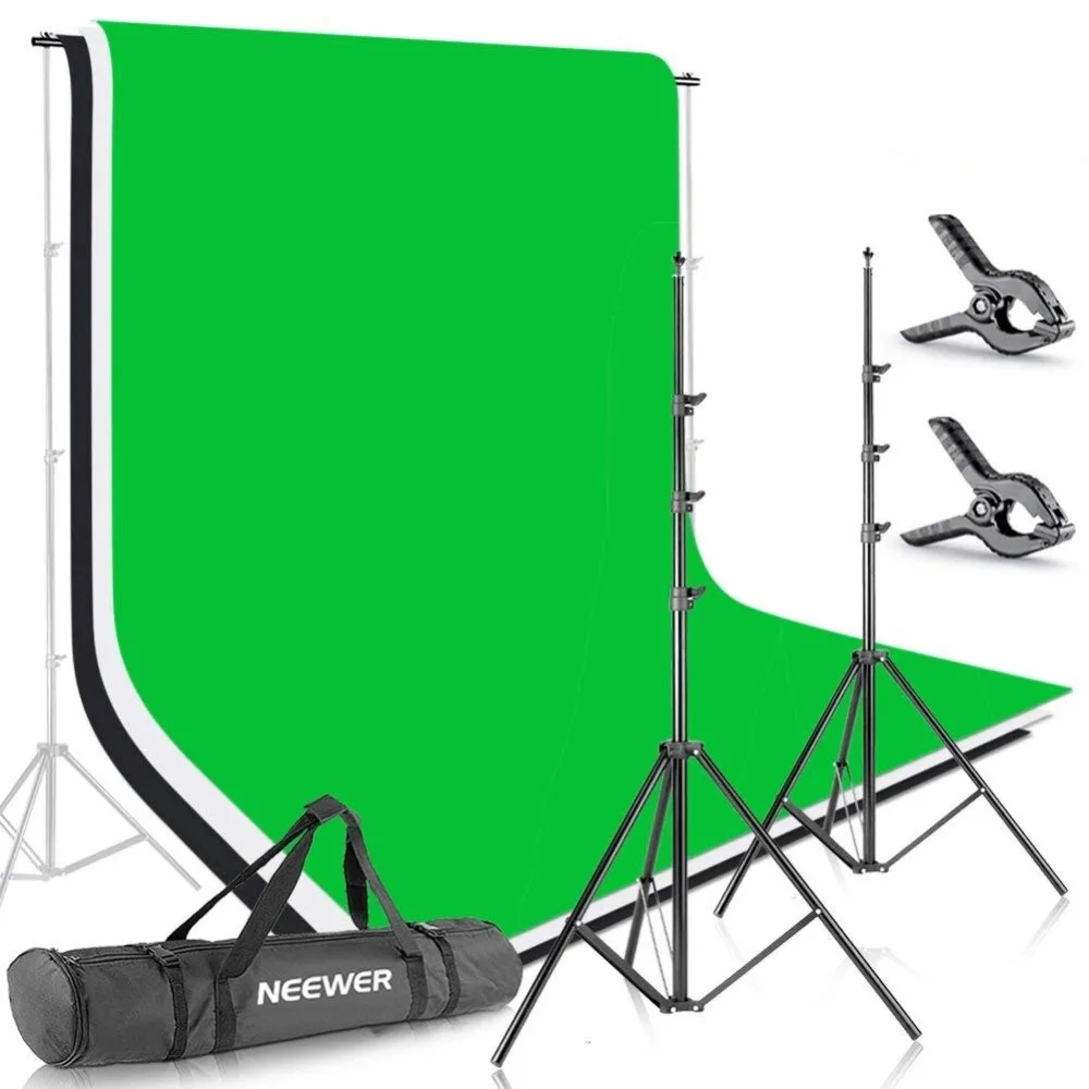 Подставка для фона Neewer 1 8x2 8 футов/2x3 м поддержка зеленого экрана муслиновые