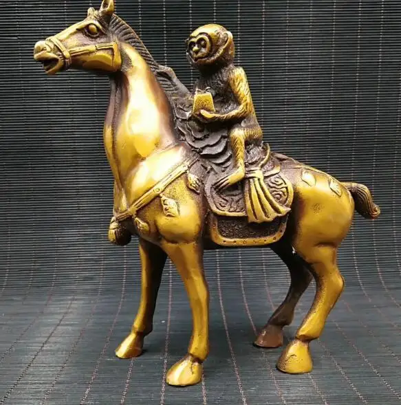 

Chinese pure brass Zodiac horses home decoration handicraft