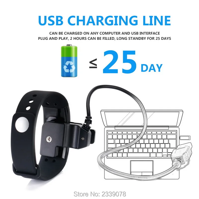 IP67 Waterproof Smart bracelet Bluetooth fitness Band Sport Wristband Heart Rate Monitor watch smartphone fitbit tracker weight controller (2)