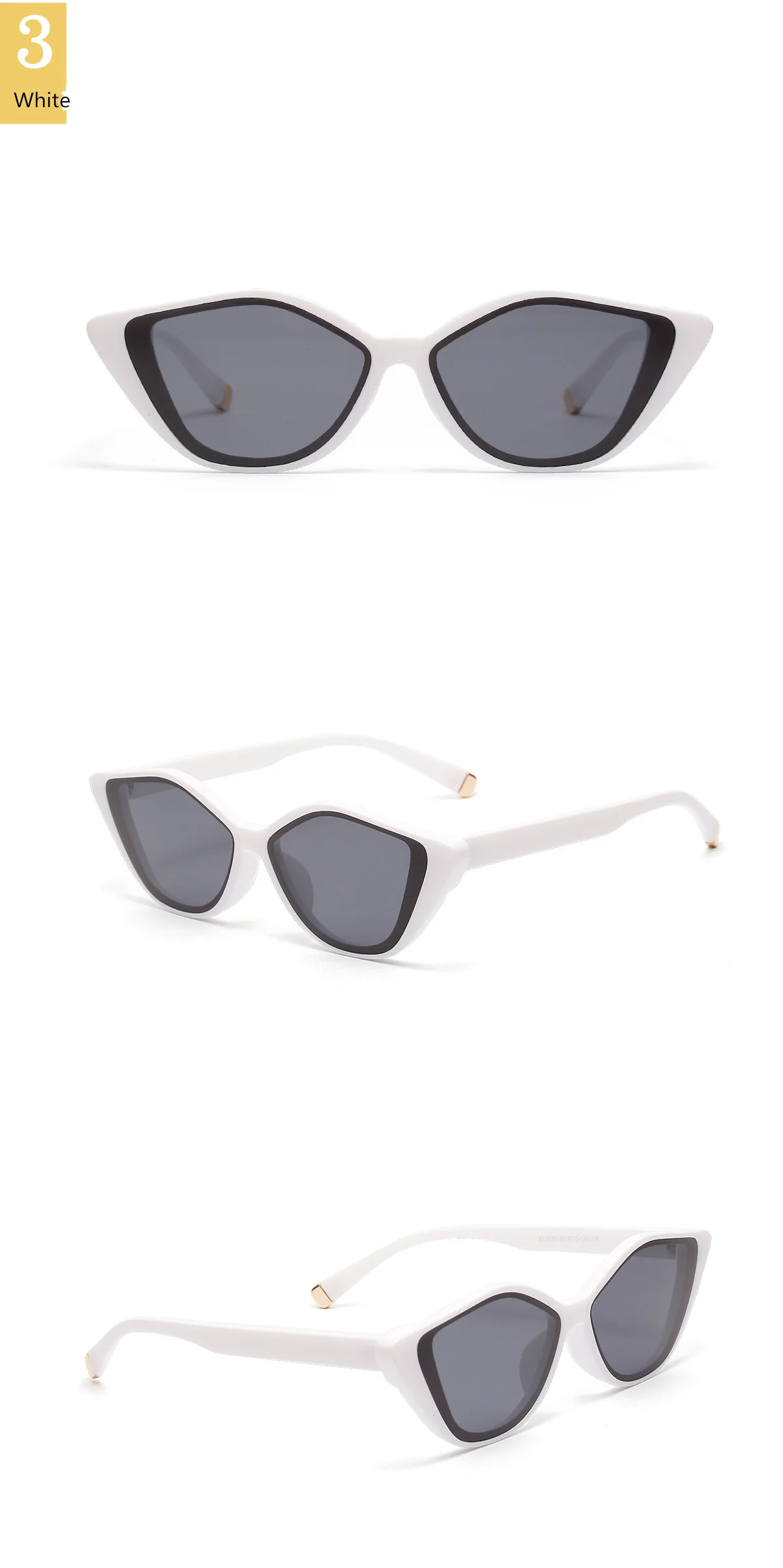 YOOSKE Модные солнцезащитные очки кошачий глаз женские модные дизайнерские солнцезащитные очки мужские ретро маленькие зеркальные женские черные очки UV400