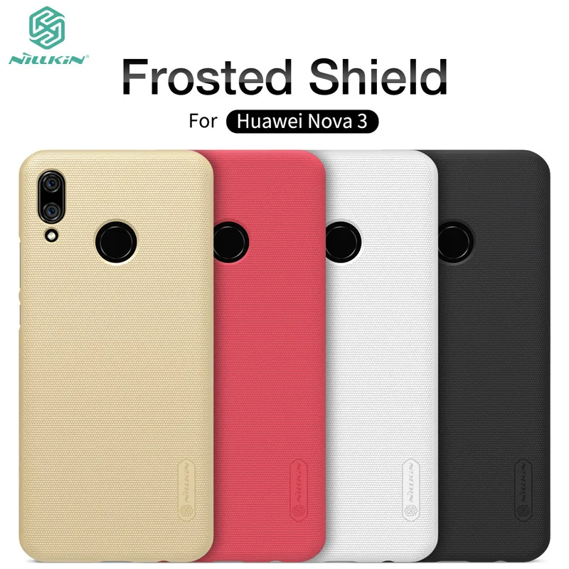 

NILLKIN Frosted Shield Phone Case For Huawei Nova 3 Hard PC Matte Back Cover With Retail packaging For Huawei Nova 3 & Gift