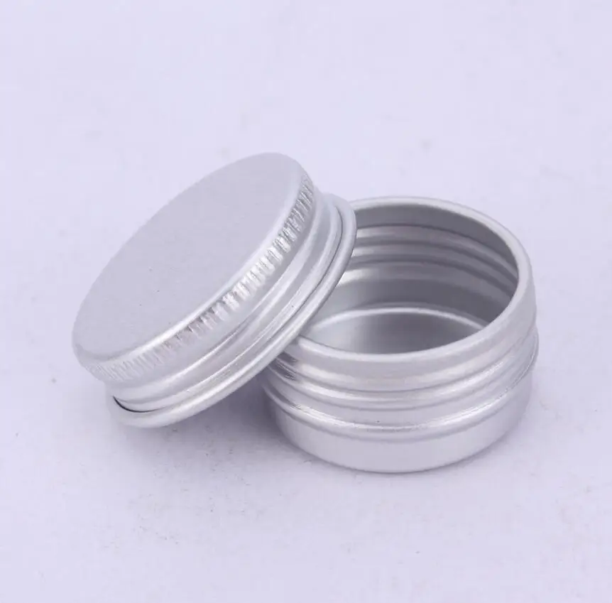 

Wholesale 2000 x 5G Aluminum Tins Small Metal Cosmetic Packaging Jar 1/6oz professional cosmetics container