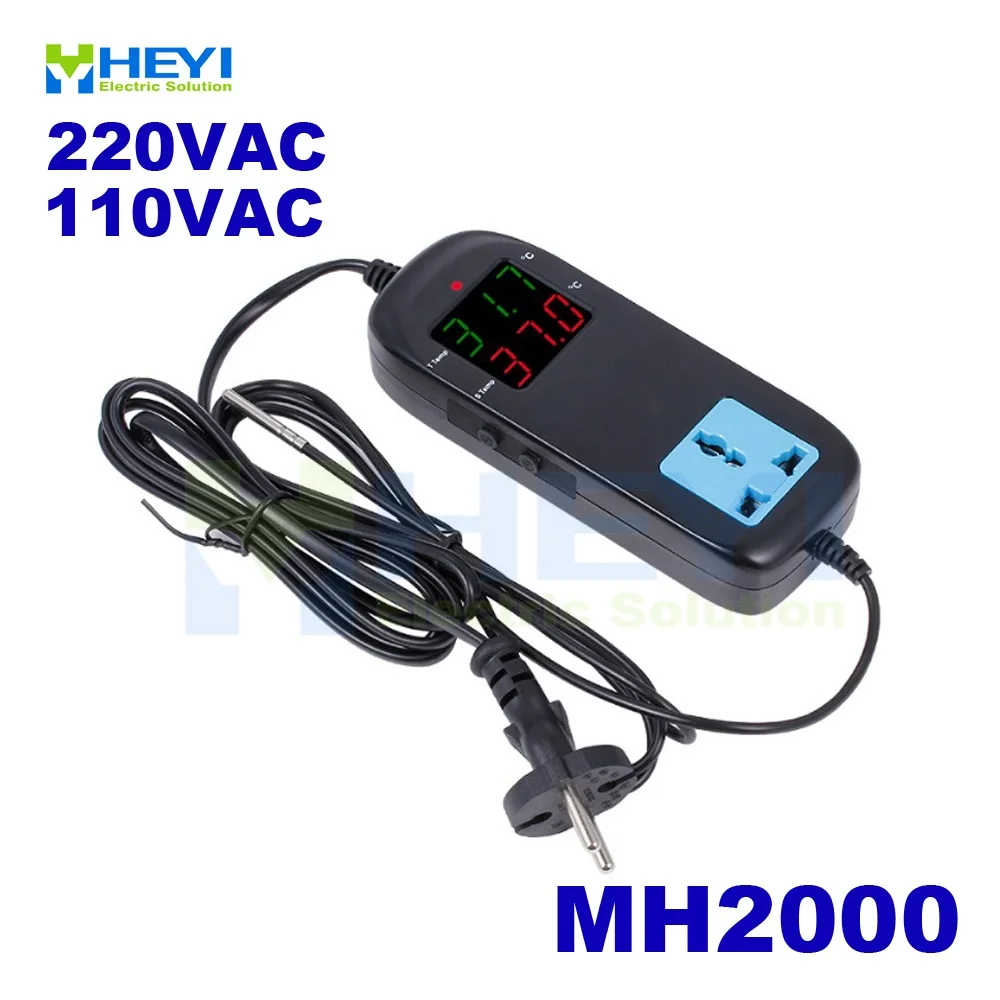Controlador de temperatura EU MH2000 AC 220VAC 110V 40 ~ 120C, Control ...