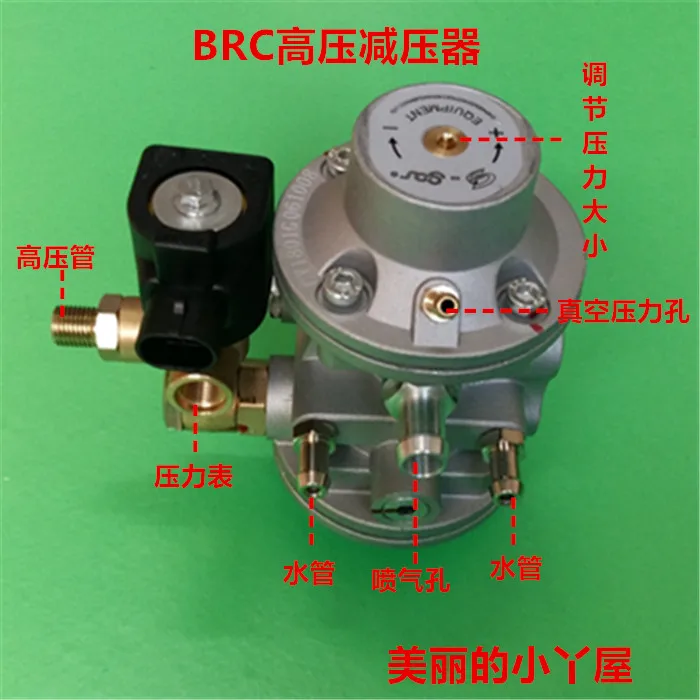 

CNG multi-point direct injection BRC pressure reducing valve CNG gas high pressure relief valve