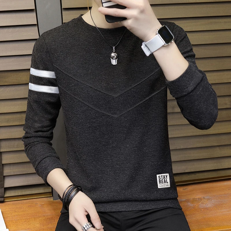 Дешевые оптовые продажи, новинка, Осень-зима,, мужские Модные сетчатые повседневные топы MW333 - Цвет: 5