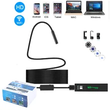 8 мм WiFi эндоскоп HD 1200 P с водонепроницаемым USB эндоскоп ручной бороскоп Цифровая видеокамера для телефона
