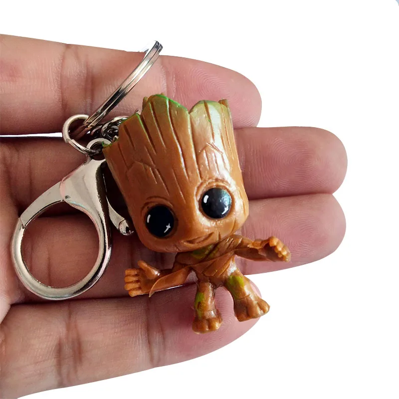 Groot брелок Фигура Мстителей кулон милый брелок для ключей автомобиля Брелки marvel модные ювелирные изделия подарок для мужчин wo мужчин детей