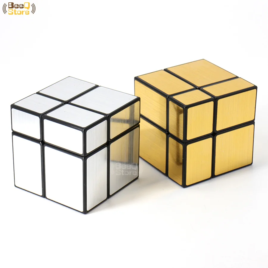 Shengshou 2x2 3x3 зеркало куб магический куб золотого, серебряного цвета матовый Magic Cube 3x3x3 для детей Обучающие игрушки подарок