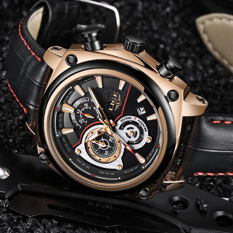 LIGE Mens Watches Top Brand Luxury Military Sport Watch Men Automatic Date Luminous Waterproof Quartz Watch Relogio Masculino LIGE Mens Watches Top Brand Luxury Military Sport Watch Men Automatic Date Luminous Waterproof Quartz Watch Relogio Masculino