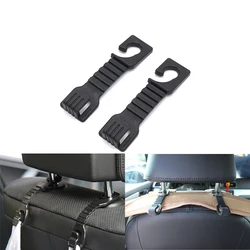Car Seat Headrest Hooks Auto Back Seat Headrest Hanger Holder for Handbags Purses Grocery Bags Cloth Backpack Vehicle Bracket