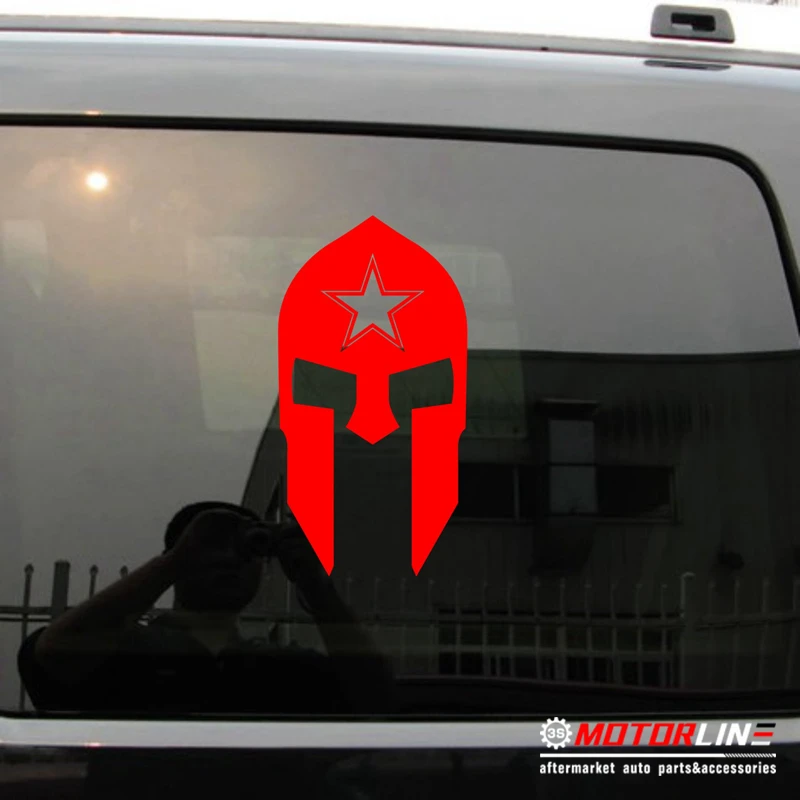 

Spartan Mask Sparta Decal Sticker Red Star Russian Air Force USSR Car Vinyl pick size color die cut no background