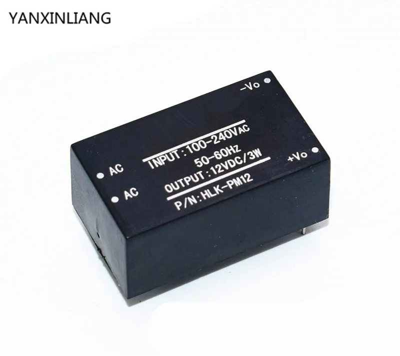 

AC-DC 220V to 12V Buck Step Down Power Supply Module Converter Intelligent Household Switch HLK-PM12 UL/CE