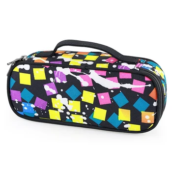 

Colorful Grid Large Capacity Pencil Case Pen Bag Pouch Cute Stationery School Office Supplies Pencilcase Box for Boys Girls