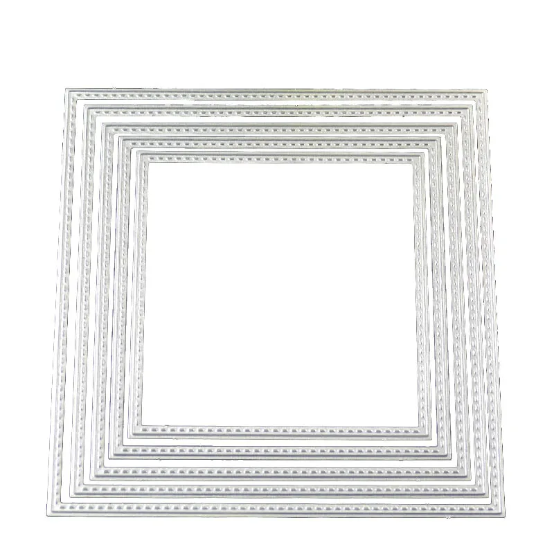 

5pcs 15cm Square frame die Metal Cutting Dies for Scrapbooking Die Stencils Embossing DIY Card Making/Photo Album Decoration