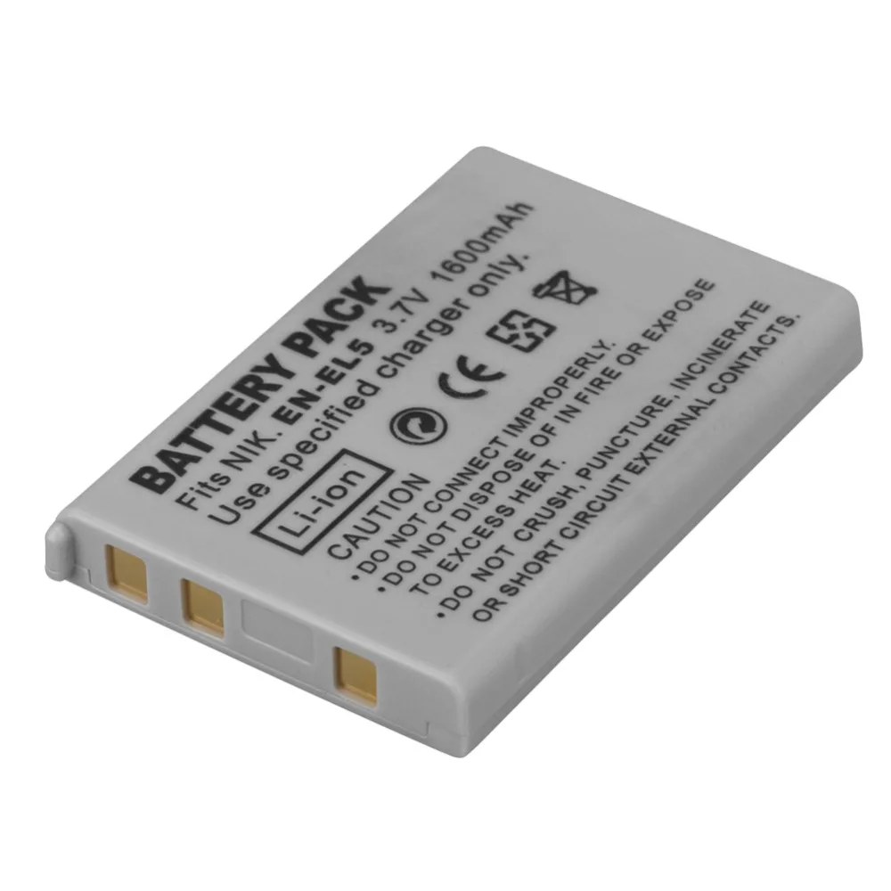 1PC 1600mAh EN EL5 Digital Camera Battery Pack for Nikon Coolpix P4 P80 P90 P100 P500