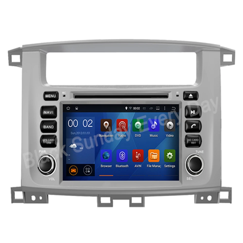 Clearance 2Din Android 9.0 4GB RAM 7" For Land Cruiser 100 GPS Navi Stereo Radio Car Multimedia Player Head Unit System 8 core PX5 1