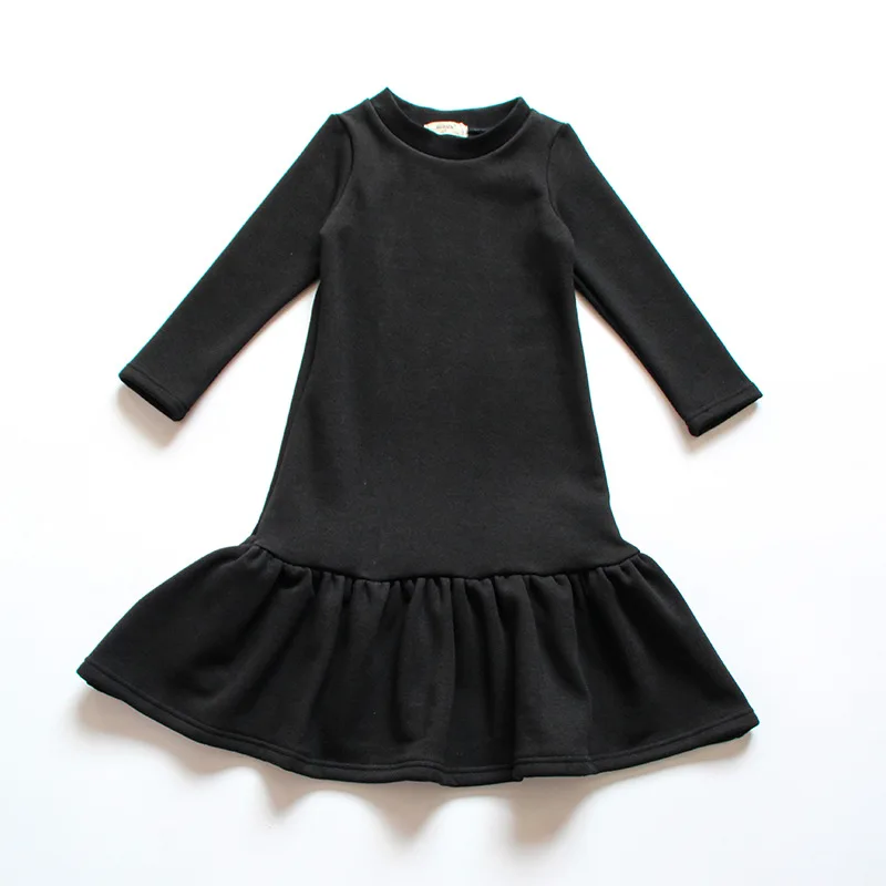 

2019 New Brand Baby Girls Dress Autumn Kids Dresses for Girls Cotton Children Long Style Dress Ruffles Toddler Clothes,#3800