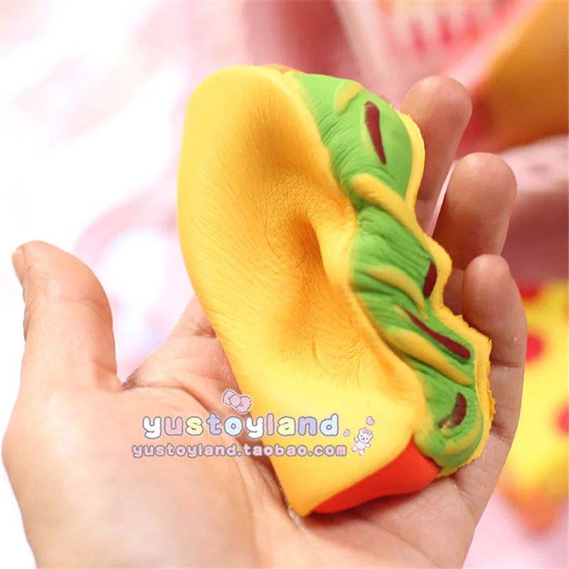 Новые милые пицца гамбургер хот дог хлеб sanwich торт мягкими замедлить рост мягкий