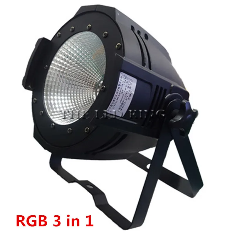 Светодиодный Par свет rgb COB 100 Вт алюминиевые радиаторы с высокой мощностью рассеивания RGBW 4 в 1 DJ DMX Светодиодный луч стирка стробоскоп эффект сценическое освещение Холодный теплый белый - Цвет: RGB 3 in 1