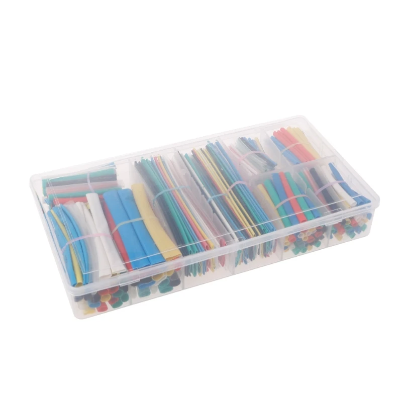

New Arrival 385Pcs/set 2:1 Polyolefin Heat Shrink Tubing Tube Sleeve Wrap Wire Set 9 Size DIY Drop Ship