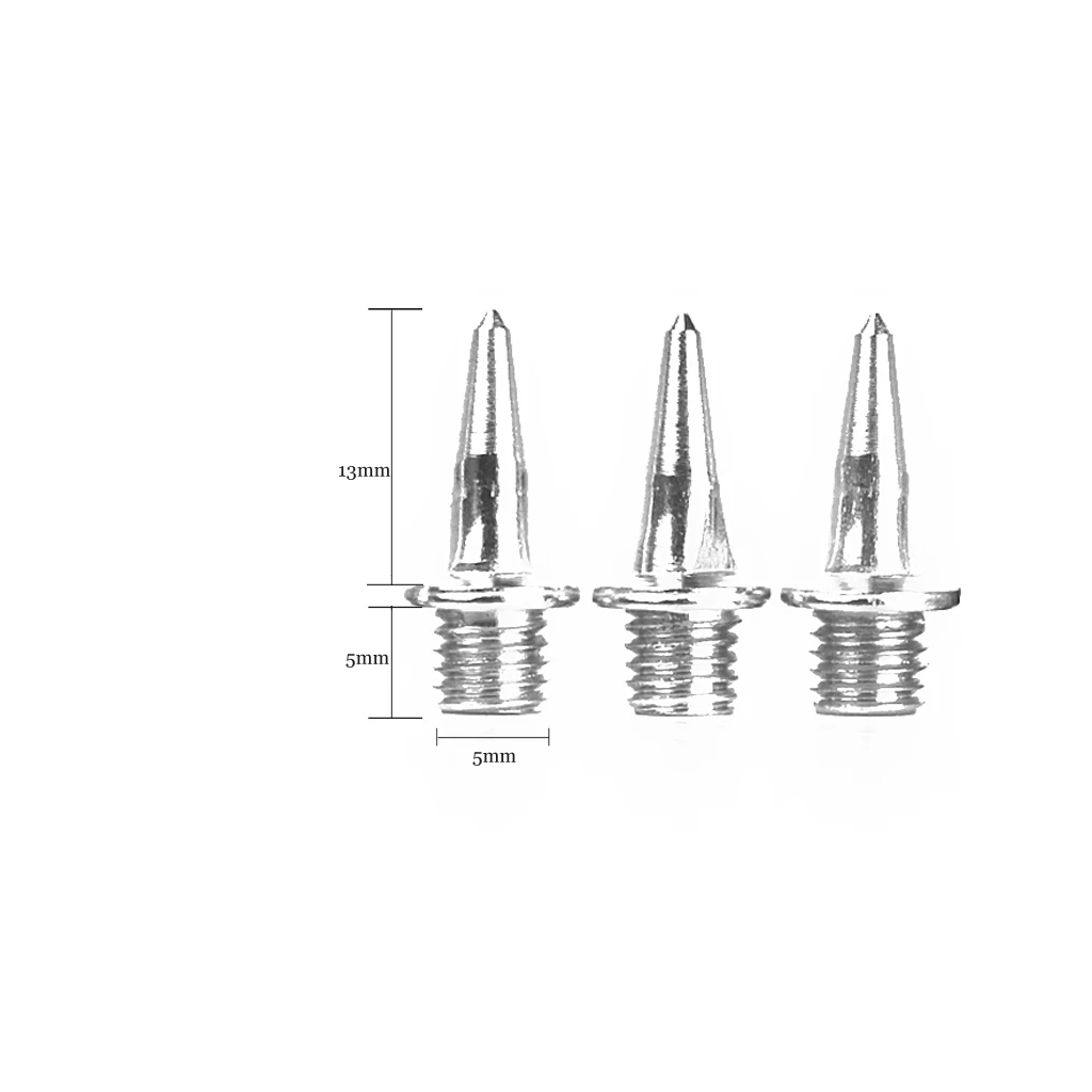 MagiDeal 60pcs Track Running Shoes Spikes Replacement Pyramid 13 mm Value Pack Replacement Metal Spikes Athletic Replacement