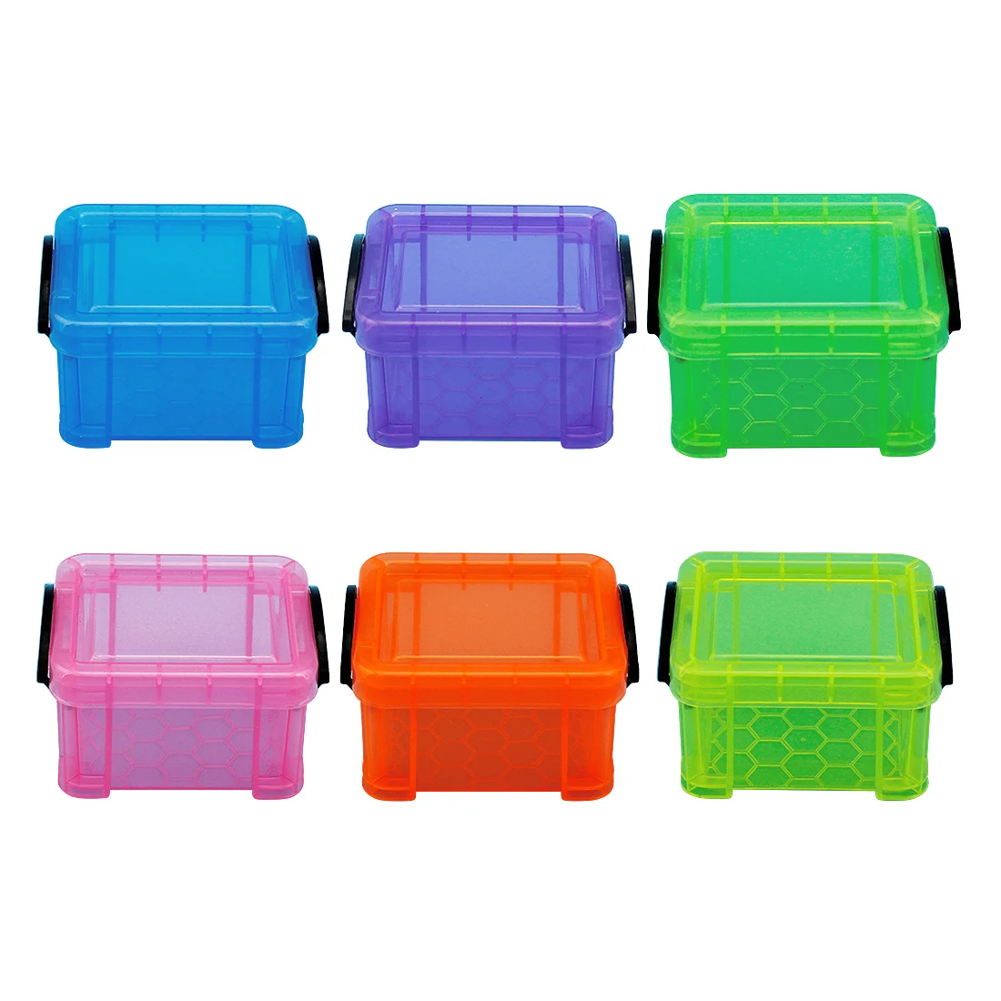 

1pc colorful Plastic Storage Box Plastic Transparent Display Case Organizer Holder Container For Rhinestone Beads Earrings