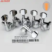 New Chrome Guitar Locking Tuners Electric Guitar Machine Heads Tuners JN-07SP Lock Silver Guitar Tuning Pegs ( With packaging)