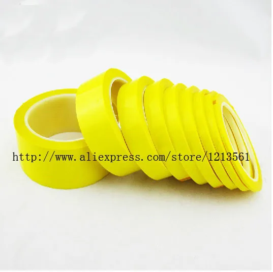 

66Meters/roll, 5mm~40mm Wide Adhesive Insulation Mylar Tape for Transformer, Motor, Capacitor, Coil Wrap, Anti-Flame Yellow
