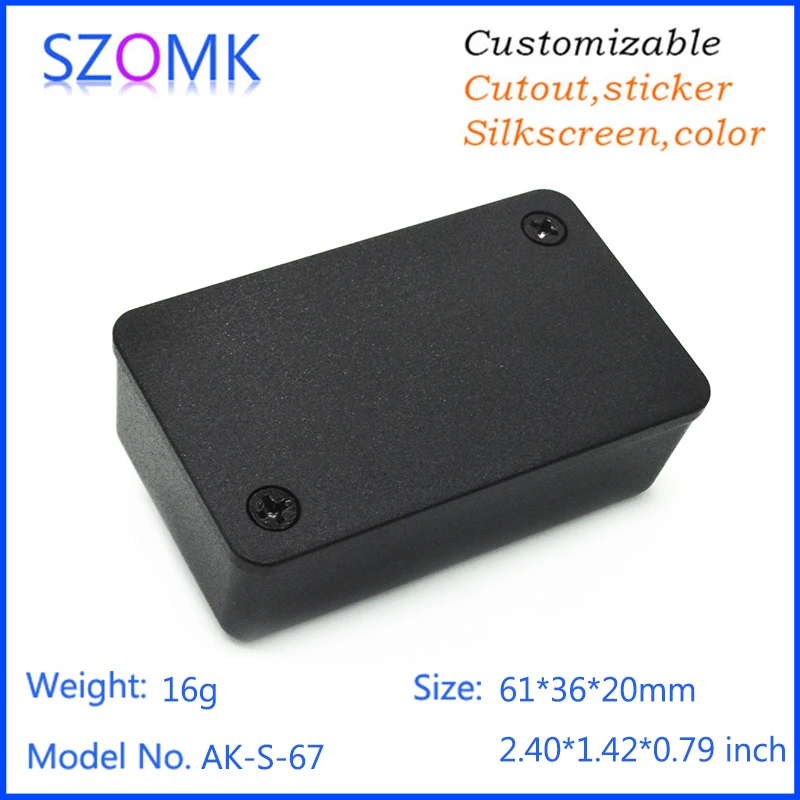 

5pcs a lot High quality abs material plastic junction box plastic housing for electronics 61*36*20mm