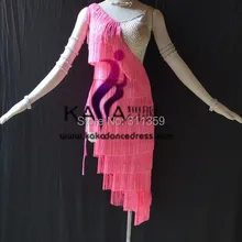 KAKA-L1511, Женская Одежда для танцев, девушки бахрома латинское платье, сальса платье Танго, Самба Румба Чача платье, женское платье