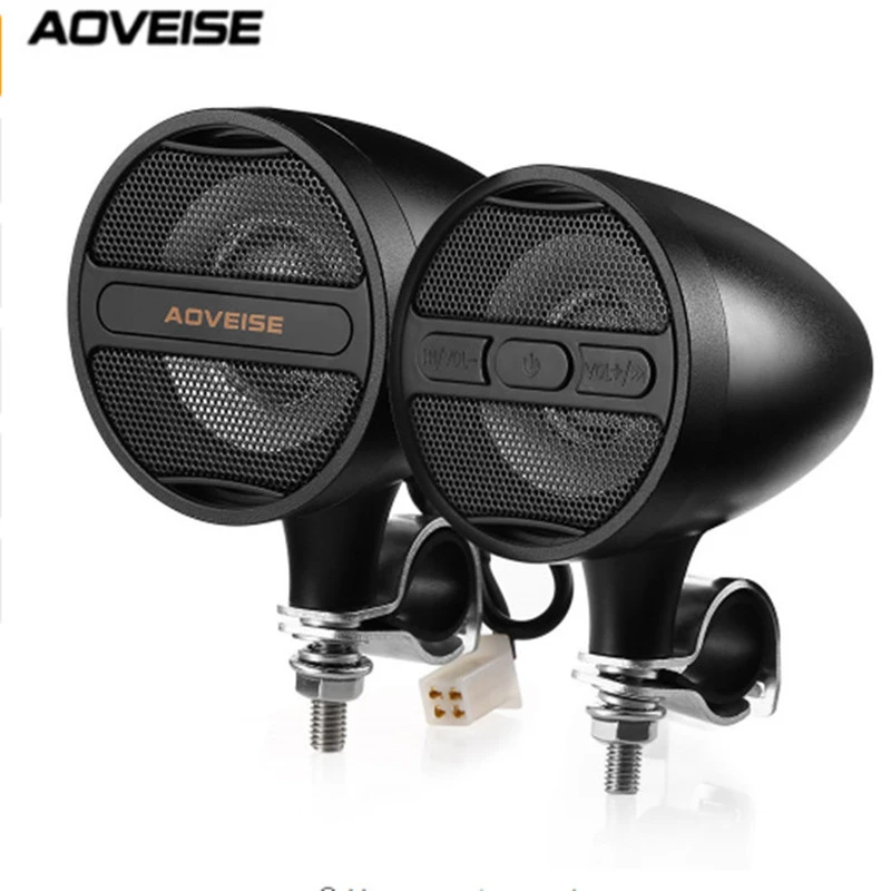 MT473 12V Motorcycle USB MP3 Audio Player Bluetooth Compatible Speakers FM Radio Tuner