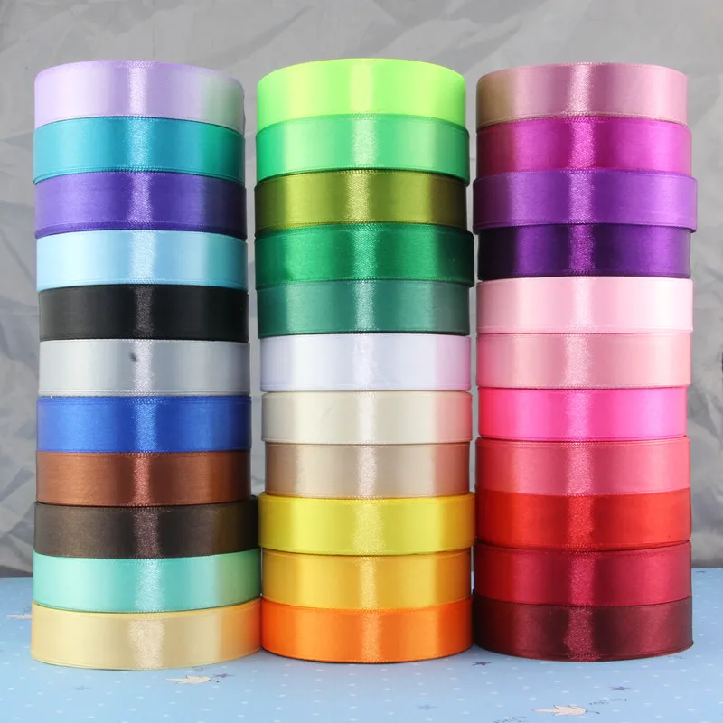 

one roll 25yards width 2cm christmas party decorative cotton silk satin ribbon for Sewing Fabric DIY Crafts Wedding Tape Gifts