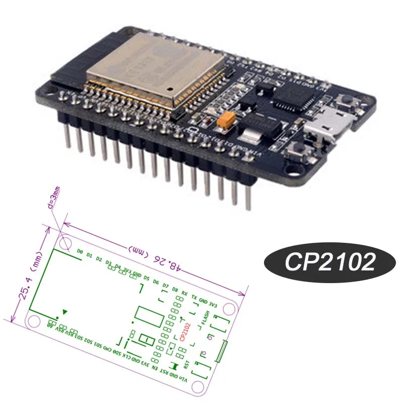 

ESP32 ESP-32 ESP32S ESP-32S CP2102 Wireless WiFi Bluetooth Development Board Micro USB Dual Core Power Amplifier Filter Module