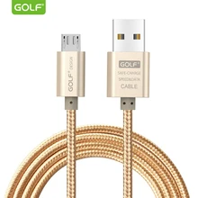 Golf Micro usb кабель для передачи данных для samsung Galaxy S7 S6 Edge+ S4 Note 4 LG G3 G4 V10 Honor 6 7 7C 8X Android Phone usb зарядный кабель