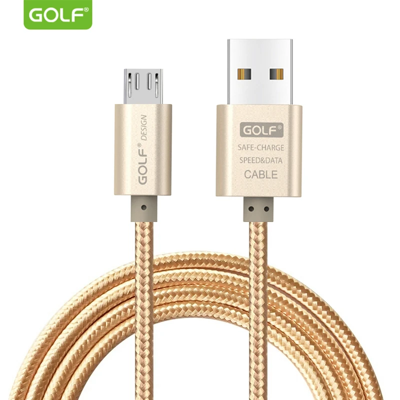 

Golf Micro USB Data Cable For Samsung Galaxy S7 S6 Edge+ S4 Note 4 LG G3 G4 V10 Honor 6 7 7C 8X Android Phone USB Charging Cable