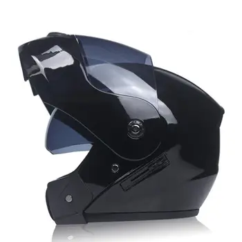 

Motorcycle Helmet Double Lens Open Face Helmet Full Face Helmet Racing Helmet Running Helmet Unisex Dual-Use Helmet