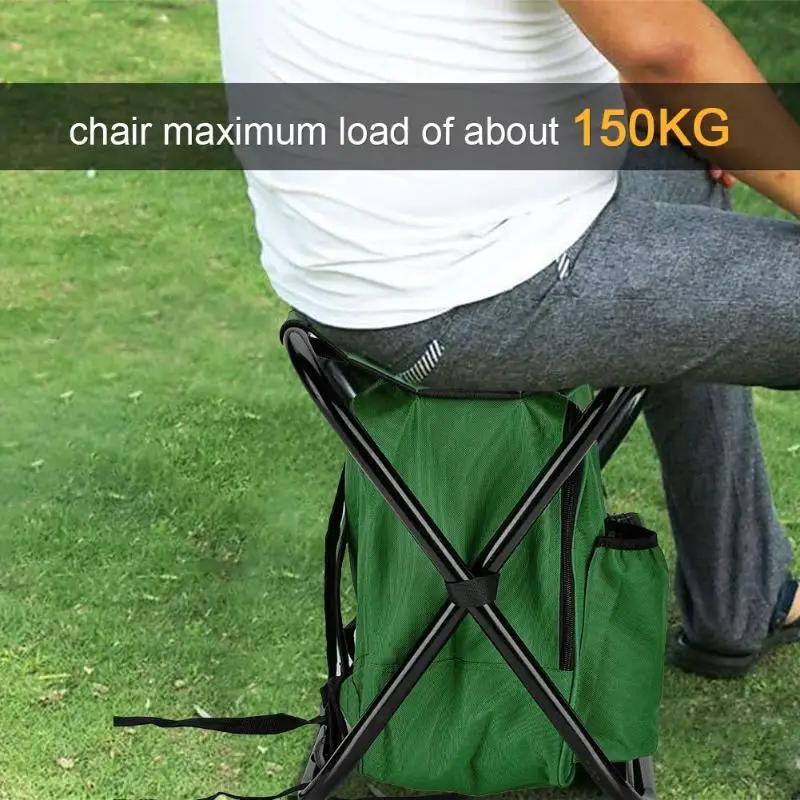 Портативный складной Кемпинг стул рюкзак открытый кулер изолированная сумка для пикника Походное сиденье настольные сумки Pesca снасти