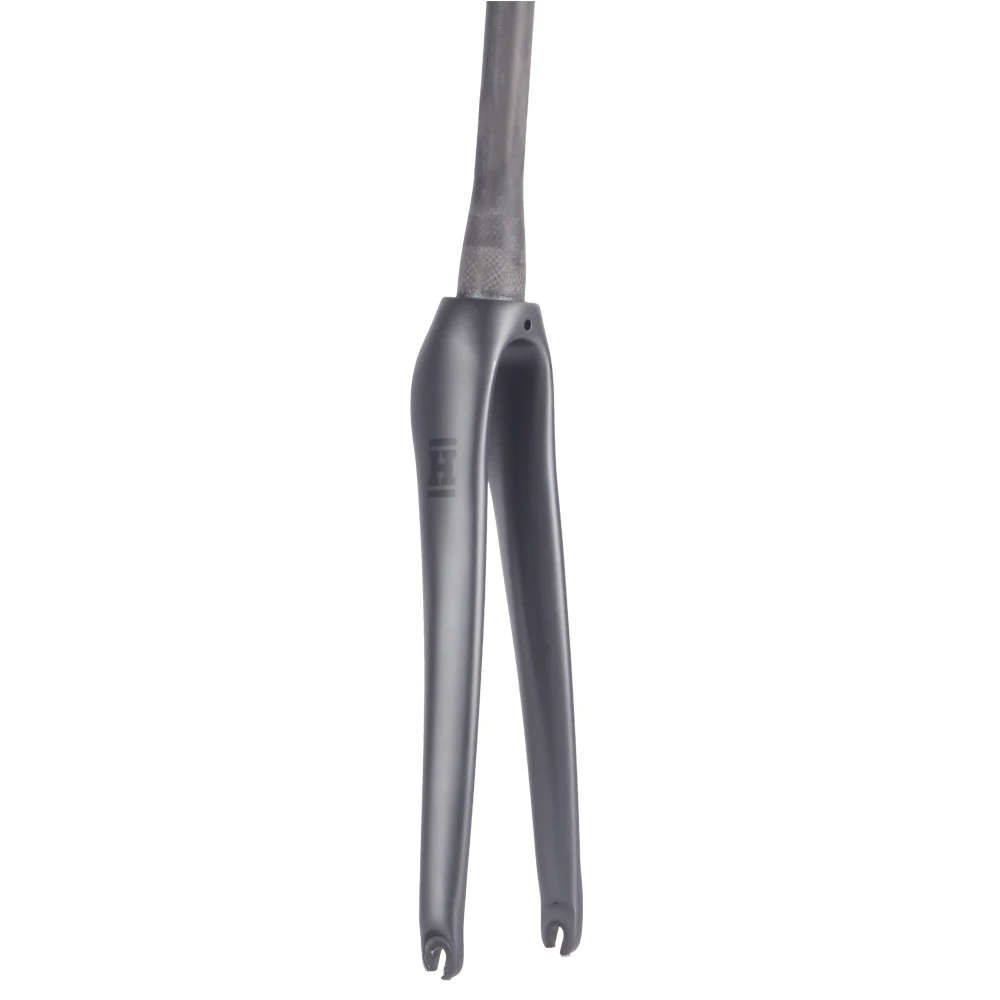 

Cheap Matte black in stock UD weave carbon road bike fork disc brake 700C