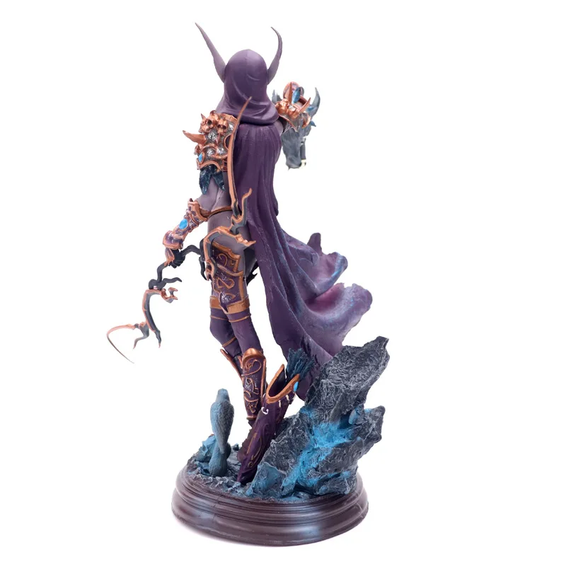 Новинка, коллекционные игрушки Sylvanas Windrunner, стрельба из лука, королева, ПВХ, аниме, фигурка, модель с базой для детей, подарок на день рождения