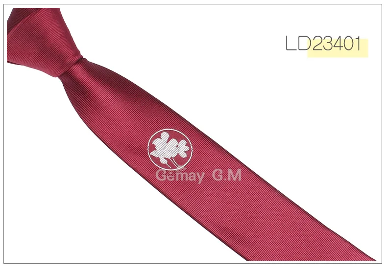 Новые однотонные галстуки с вышивкой для мужчин, Модный повседневный галстук Gravatas, деловые узкие мужские галстуки, мужские галстуки, галстуки для Свадьба - Цвет: LD23401