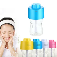 Portable USB Bottle Cap Cover Air Humidifier With Bottle for Office Home Travel